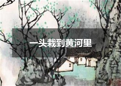 一头栽到黄河里