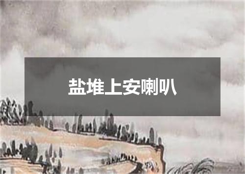 盐堆上安喇叭