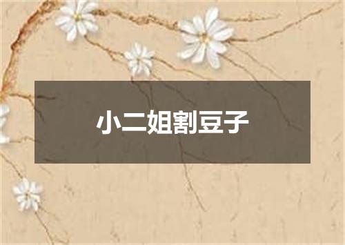 小二姐割豆子