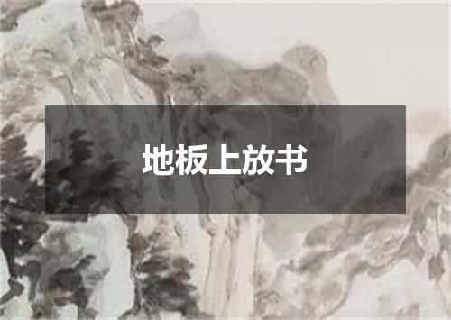 地板上放书