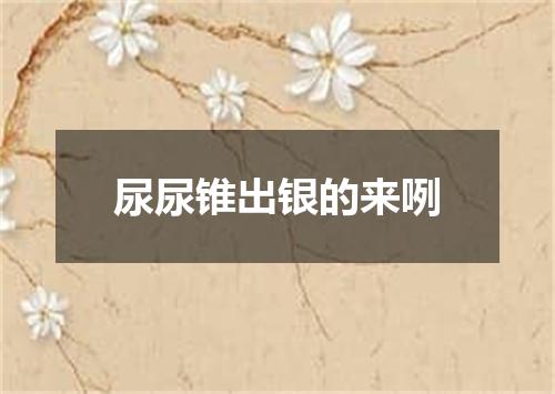 尿尿锥出银的来咧