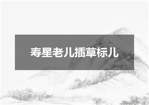 寿星老儿插草标儿