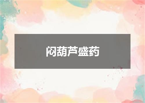 闷葫芦盛药