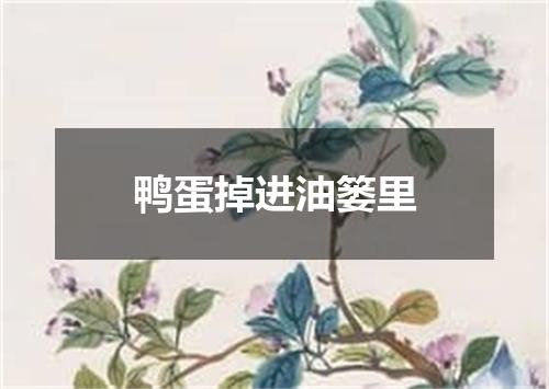 鸭蛋掉进油篓里