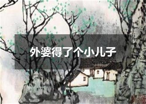 外婆得了个小儿子