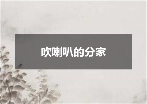 吹喇叭的分家