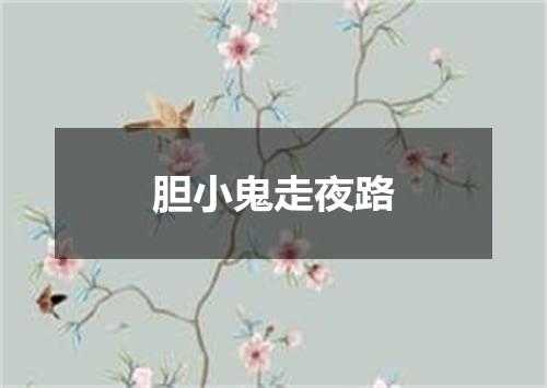 胆小鬼走夜路