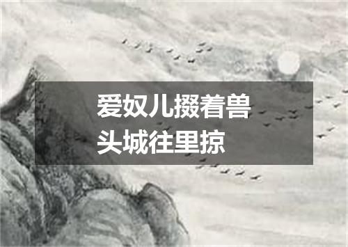 爱奴儿掇着兽头城往里掠