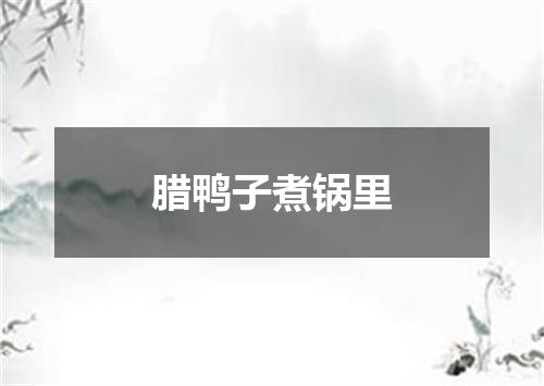 腊鸭子煮锅里