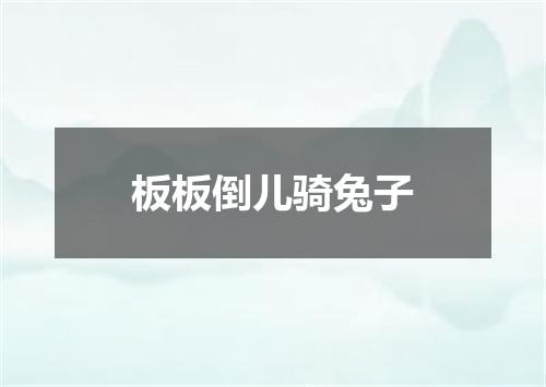 板板倒儿骑兔子
