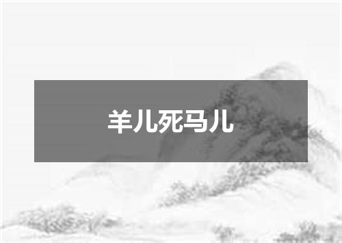 羊儿死马儿