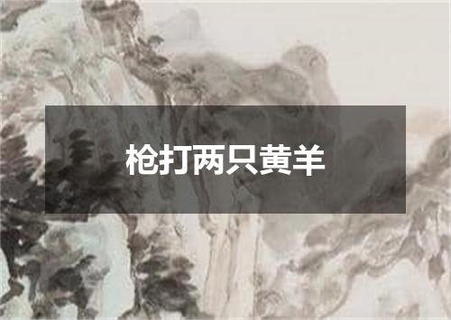 枪打两只黄羊