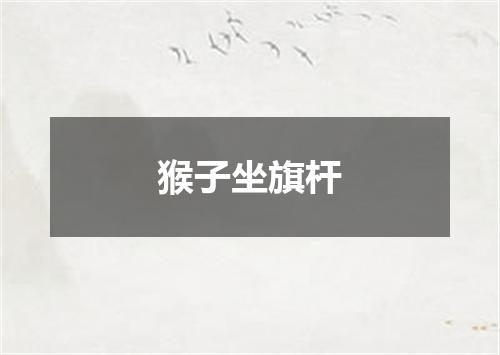 猴子坐旗杆