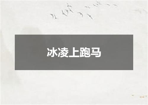 冰凌上跑马