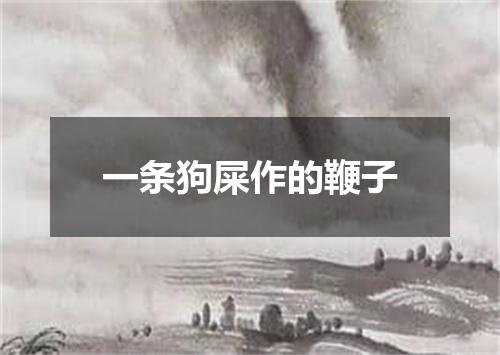 一条狗屎作的鞭子