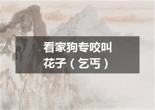 看家狗专咬叫花子（乞丐）