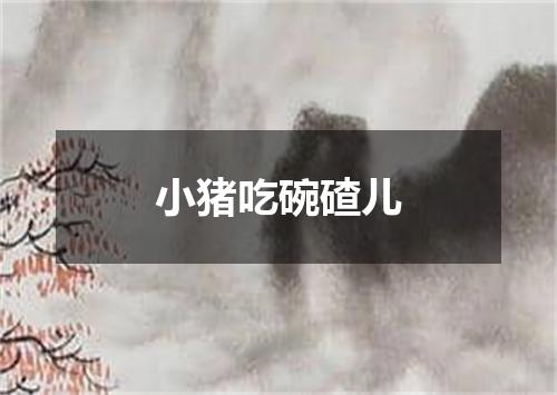 小猪吃碗碴儿