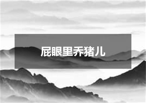 屁眼里乔猪儿