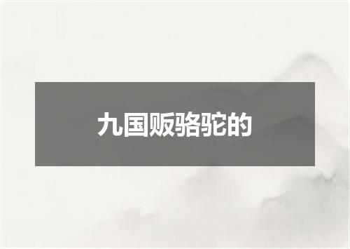 九国贩骆驼的