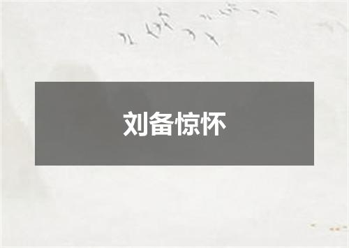 刘备惊怀