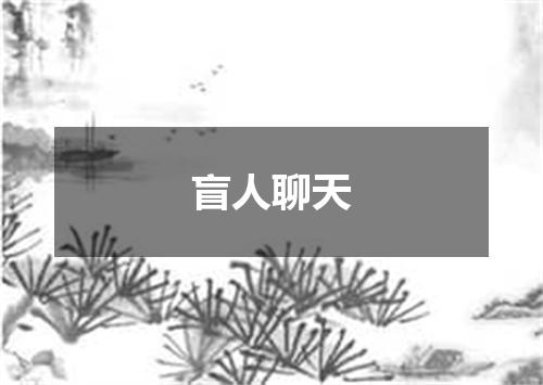 盲人聊天
