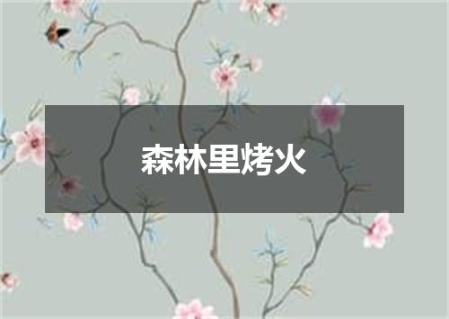 森林里烤火