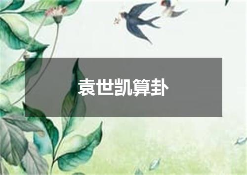 袁世凯算卦